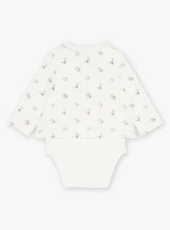 Suits And Ensembles-Sergent Major Ecru bodysuit, cardigan and leggings