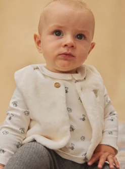 Suits And Ensembles-Sergent Major Ecru bodysuit, cardigan and leggings