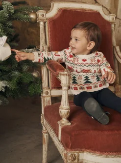 Knitwear, Sweater, Cardigan | Knitwear, Sweater, Cardigan-Sergent Major Ecru Christmas sweater