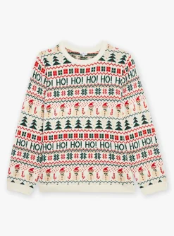 Knitwear, Sweater, Cardigan-Sergent Major Ecru Christmas sweater