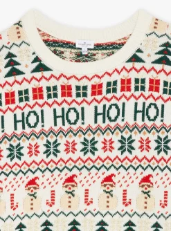 Knitwear, Sweater, Cardigan-Sergent Major Ecru Christmas sweater