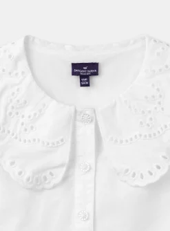 Shirt, T-shirt-Sergent Major Ecru cotton poplin blouse