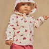 Knitwear, Sweater, Cardigan | Knitwear, Sweater, Cardigan-Sergent Major Ecru fleece jogging top with floral print