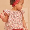 T-shirts & Shirts | T-shirts & Shirts-Sergent Major Ecru floral blouse