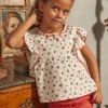 Shirt, T-shirt-Sergent Major Ecru floral blouse