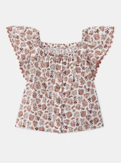 T-shirts & Shirts | T-shirts & Shirts-Sergent Major Ecru floral blouse