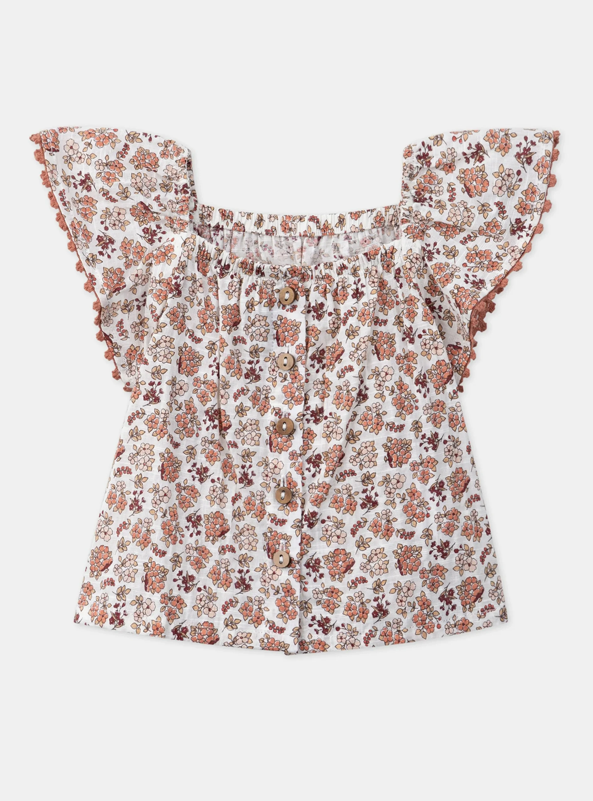 T-shirts & Shirts | T-shirts & Shirts-Sergent Major Ecru floral blouse