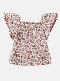 T-shirts & Shirts | T-shirts & Shirts-Sergent Major Ecru floral blouse