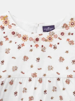 Shirt, T-shirt-Sergent Major Ecru floral blouse
