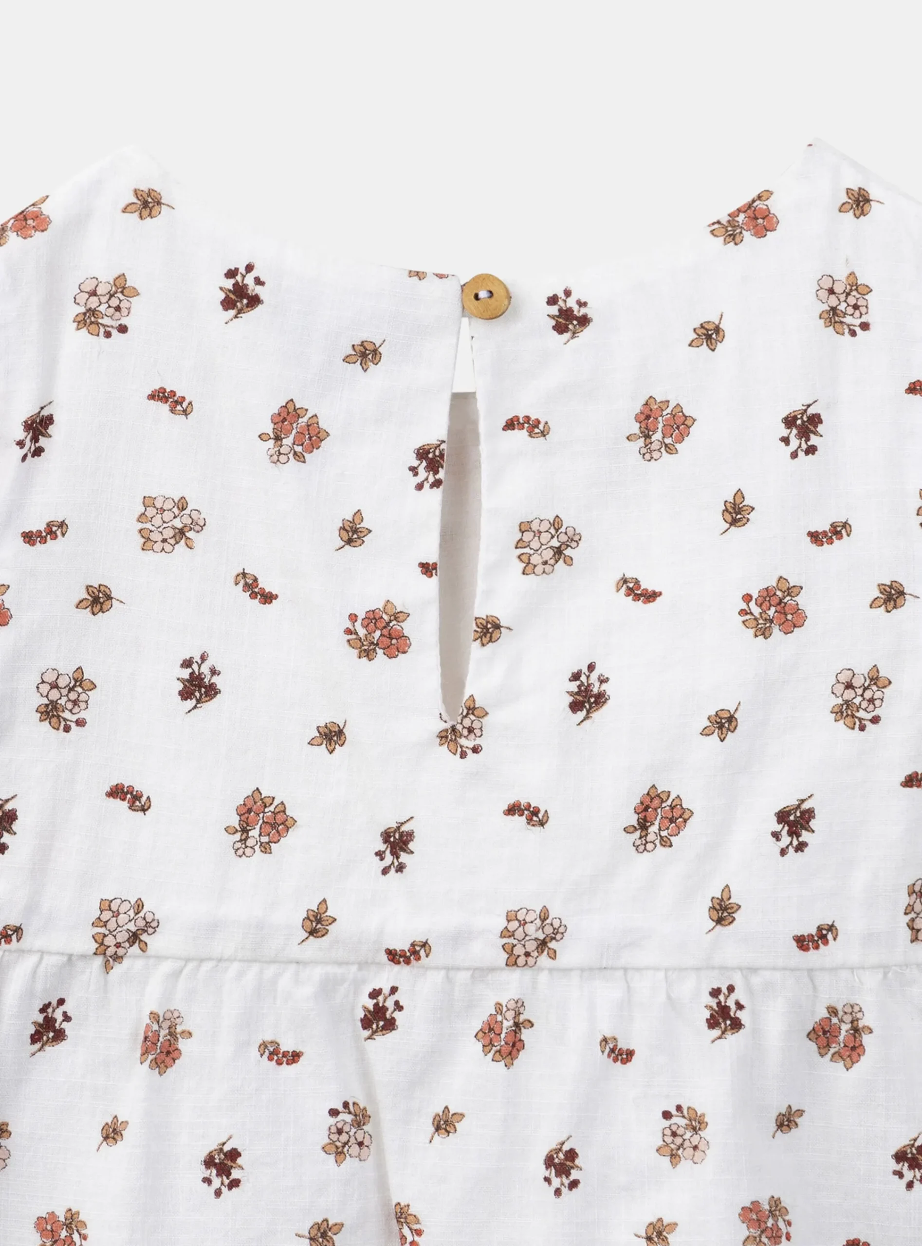 Shirt, T-shirt-Sergent Major Ecru floral blouse