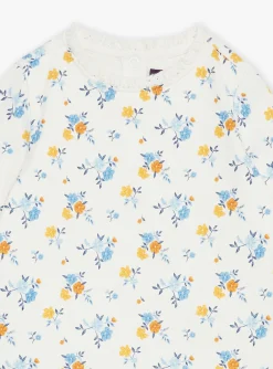 Body | Body-Sergent Major Ecru floral-print T-shirt bodysuit