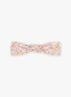 Hat, Headband, Scarf | Hat, Headband, Scarf-Sergent Major Ecru headband with floral and fox print