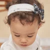 Hat, Headband, Scarf | Hat, Headband, Scarf-Sergent Major Ecru headband with polka-dot print