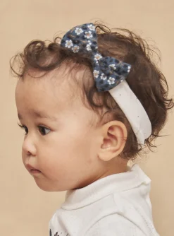 Hat, Headband, Scarf | Hat, Headband, Scarf-Sergent Major Ecru headband with polka-dot print