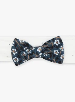 Hat, Headband, Scarf | Hat, Headband, Scarf-Sergent Major Ecru headband with polka-dot print
