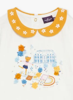 Shirt, T-shirt-Sergent Major Ecru jersey T-shirt