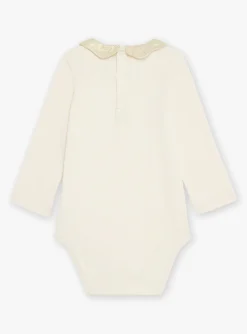 Body | Body-Sergent Major Ecru long sleeved bodysuit in jersey