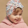 Hats, Scarves, Gloves | Hats, Scarves, Gloves-Sergent Major Ecru, pink and blue beanie with floral print