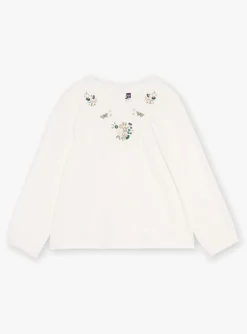 Shirt, T-shirt-Sergent Major Ecru slubbed jersey T-shirt