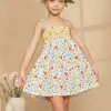 Dress-Sergent Major Ecru smock dress with floral print