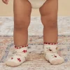 Socks & Tights | Socks & Tights-Sergent Major Ecru socks with fancy jacquard