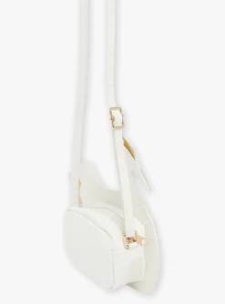 Bag & Umbrella-Sergent Major Ecru swan shoulder bag
