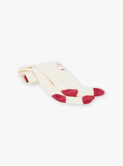 Socks & Tights | Socks & Tights-Sergent Major Ecru tights with animal head jacquard