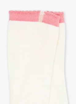 Socks & Tights | Socks & Tights-Sergent Major Ecru tights with cat motif