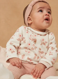 Suits And Ensembles-Sergent Major Ecru top, leggings and antique pink headband