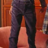 Trousers, Jeans-Sergent Major Eggplant straight-leg pants
