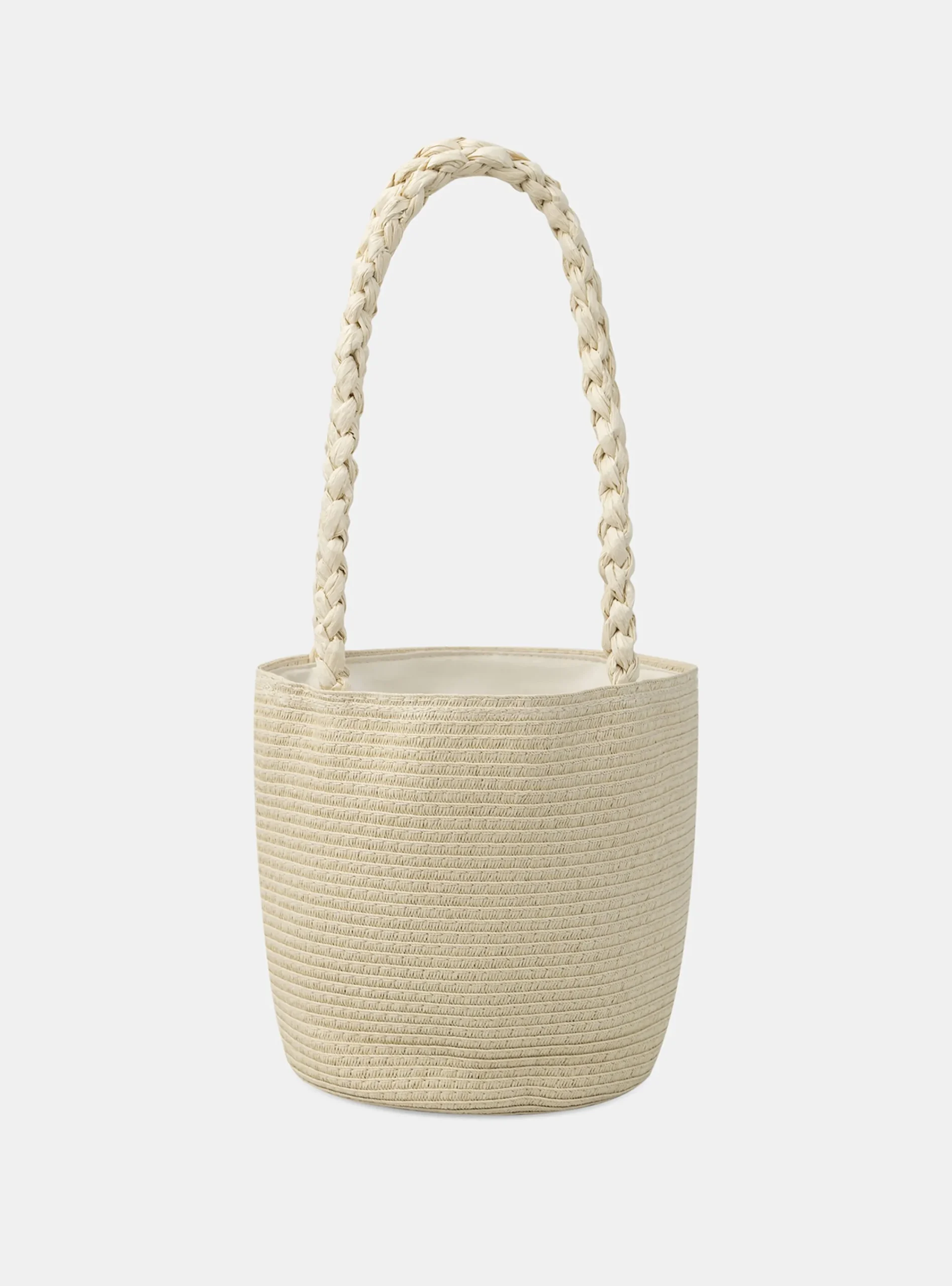 Bag & Umbrella-Sergent Major Embroidered straw bag