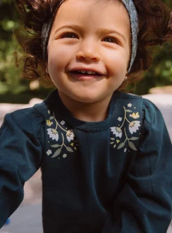 Romper, Jumpsuit & Outfit | Romper, Jumpsuit & Outfit-Sergent Major Emerald green and ecru jersey T-shirt, leggings and headband set