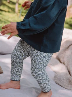 Romper, Jumpsuit & Outfit | Romper, Jumpsuit & Outfit-Sergent Major Emerald green and ecru jersey T-shirt, leggings and headband set