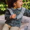 T-shirts & Shirts | T-shirts & Shirts-Sergent Major Emerald green blouse with floral print