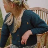 Knitwear, Sweater, Cardigan-Sergent Major Emerald green chenille cardigan