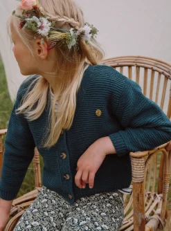 Knitwear, Sweater, Cardigan-Sergent Major Emerald green chenille cardigan