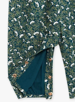 Romper, Jumpsuit & Outfit | Romper, Jumpsuit & Outfit-Sergent Major Emerald green dungarees with floral print