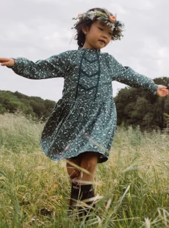 Dress-Sergent Major Emerald green floral print dress