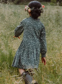 Dress-Sergent Major Emerald green floral print dress