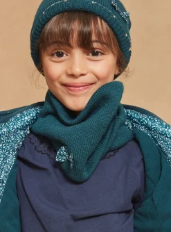 Beany, Scarf, Gloves-Sergent Major Fir green knitted headband