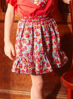 Skirt, Shorts-Sergent Major Floral flounced skirt