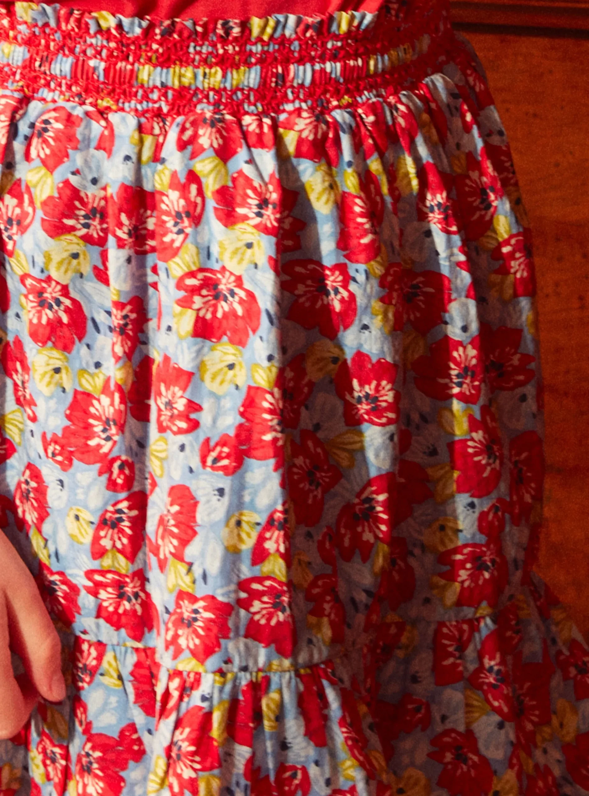 Skirt, Shorts-Sergent Major Floral flounced skirt