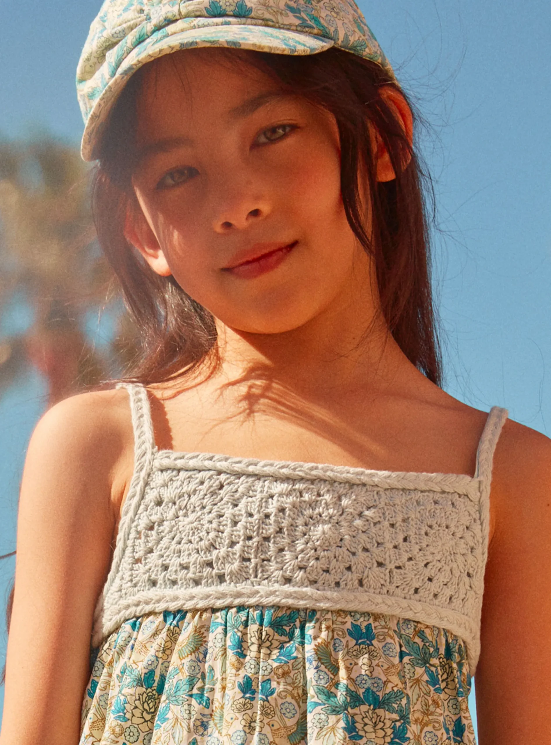 Shirt, T-shirt-Sergent Major Floral Lace Green Tank Top