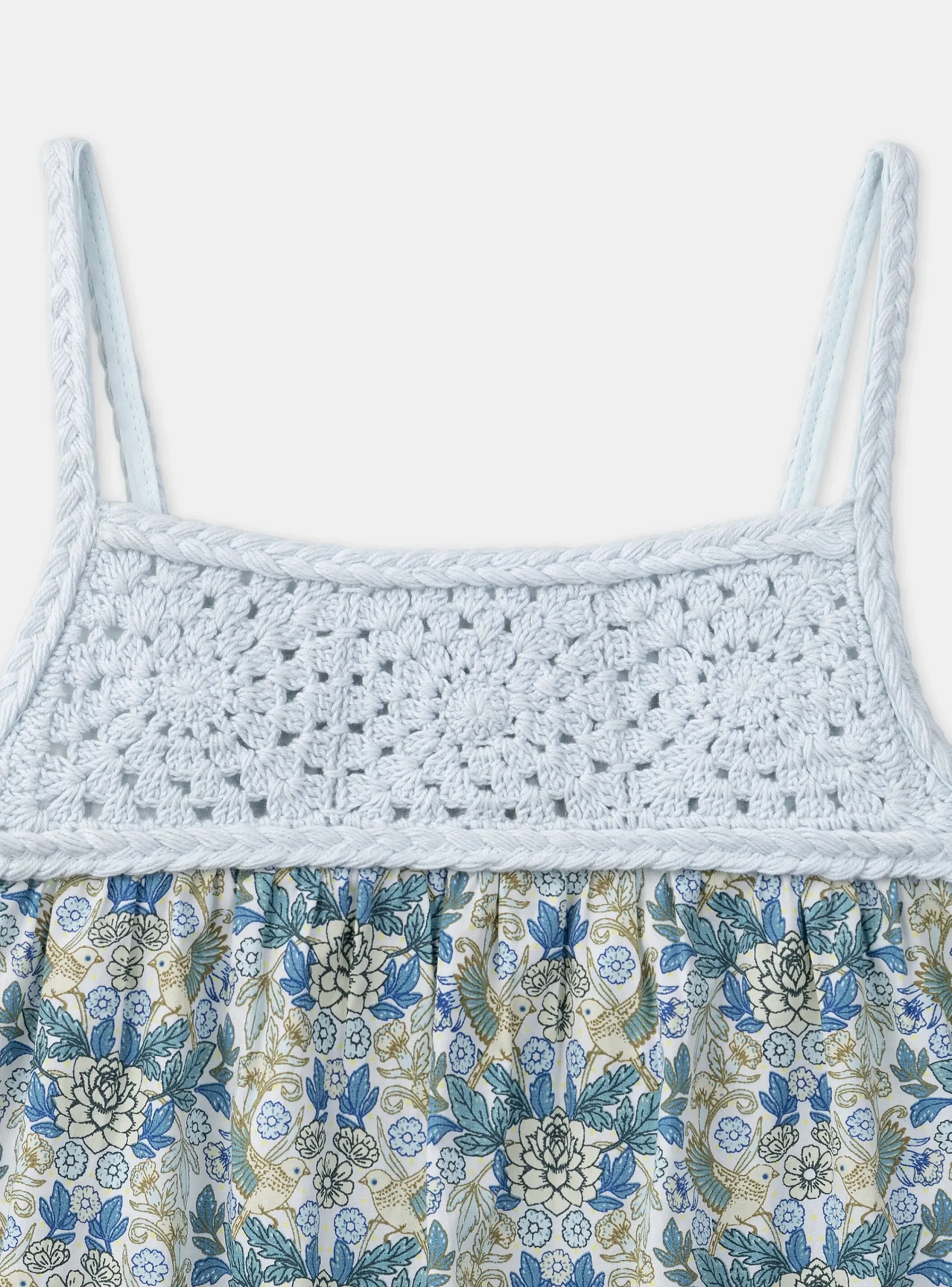 Shirt, T-shirt-Sergent Major Floral Lace Green Tank Top