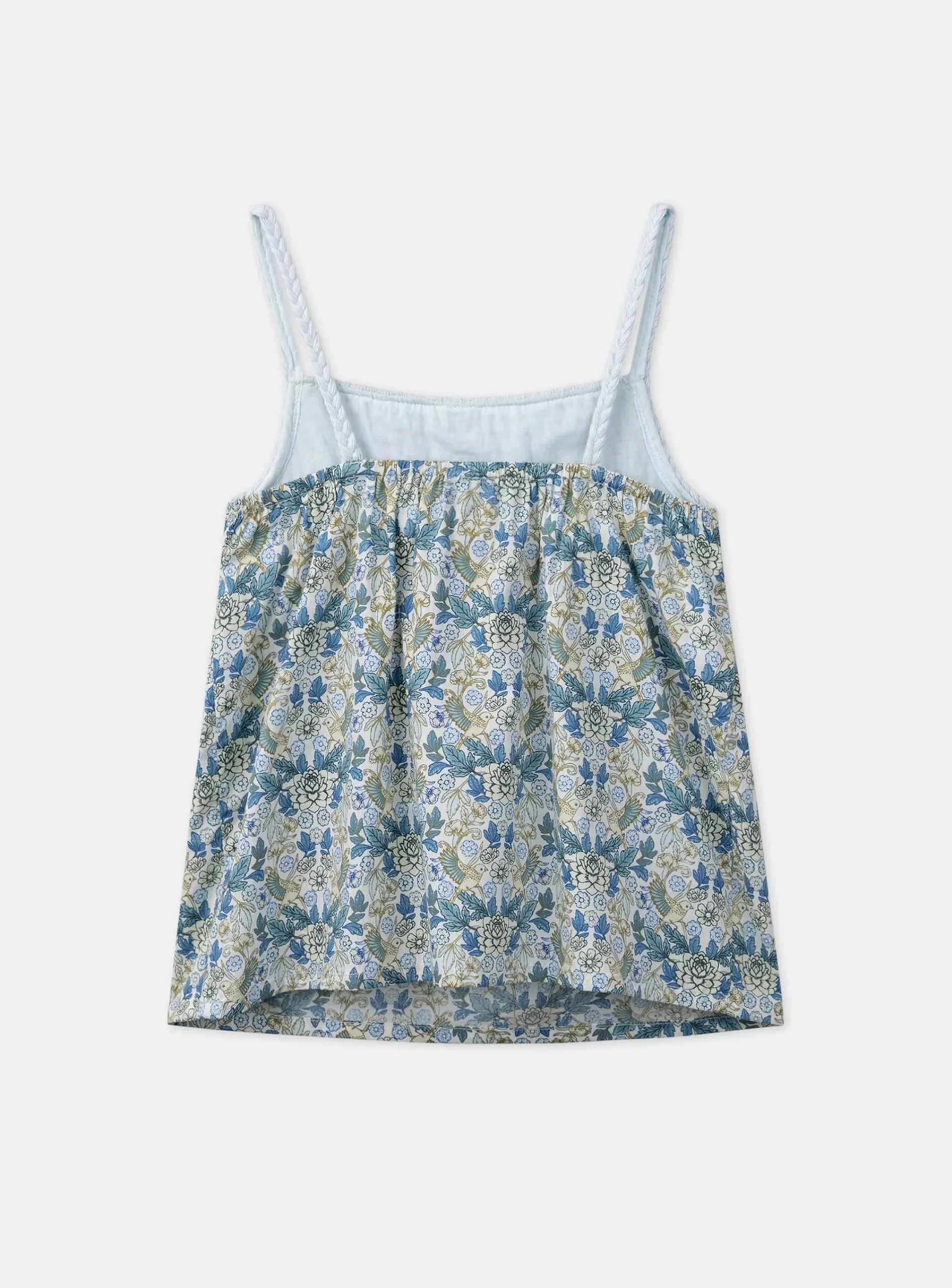 Shirt, T-shirt-Sergent Major Floral Lace Green Tank Top