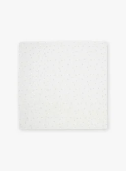 Sponge Tips, Nappies & Bibs-Sergent Major Flowered print vanilla diaper in double cotton gauze