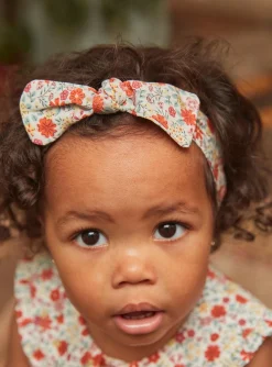Hat, Headband, Scarf | Hat, Headband, Scarf-Sergent Major Flower-print vanilla headband
