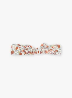 Hat, Headband, Scarf | Hat, Headband, Scarf-Sergent Major Flower-print vanilla headband