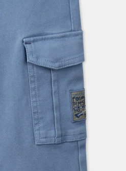 Trousers, Jeans-Sergent Major Frosted blue slim-fit cargo pants