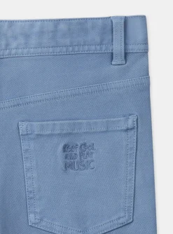 Trousers, Jeans-Sergent Major Frosted blue slim-fit cargo pants